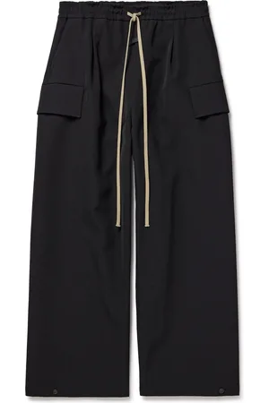 FEAR OF GOD Wide-Leg Wool and Cotton-Blend Twill Drawstring Cargo Trousers - Men - - XXL