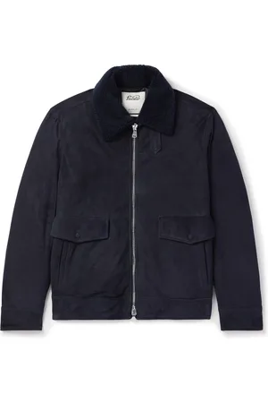 VALSTAR Thomas Shearling-Trimmed Suede Down Jacket - Men - - IT 52