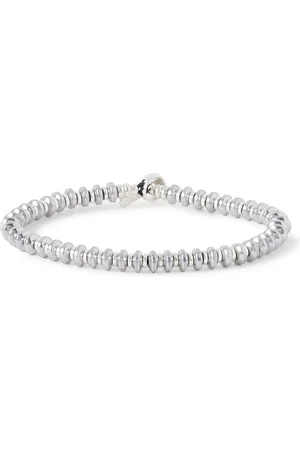 Mikia Hematite Beaded Bracelet - Men - - M