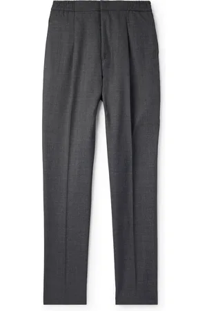 OFFICINE GENERALE Drew Tapered Pleated Wool Trousers - Men - - IT 46