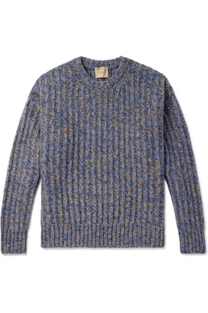 Federico Curradi Vela Ribbed Wool and Cashmere-Blend Sweater - Men - - S