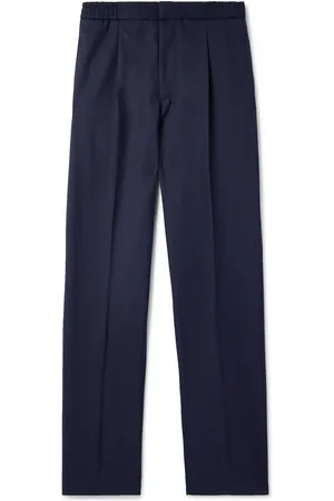 OFFICINE GENERALE Drew Tapered Pleated Wool Trousers - Men - - IT 44