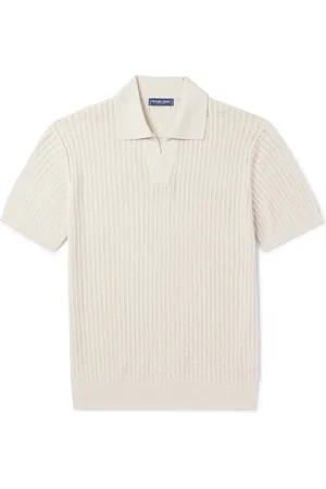Frescobol Carioca Rino Ribbed Cotton and Cashmere-Blend Polo Shirt - Men - - L