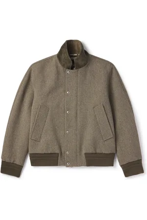Loro Piana Floris Cotton Corduroy-Trimmed Wool Bomber Jacket - Men - - L