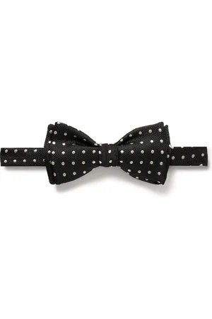 Favourbrook Pre-Tied Polka-Dot Silk-Jacquard Bow Tie - Men