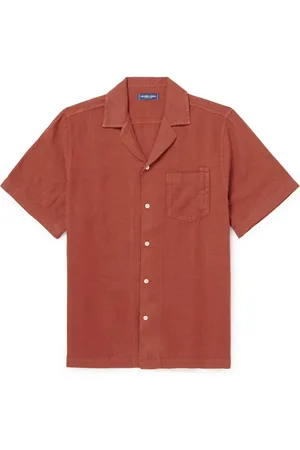 Frescobol Carioca Angelo Camp-Collar Linen Shirt - Men - - M