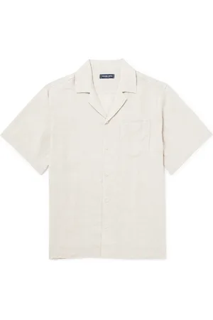 Frescobol Carioca Angelo Camp-Collar Linen Shirt - Men - - L