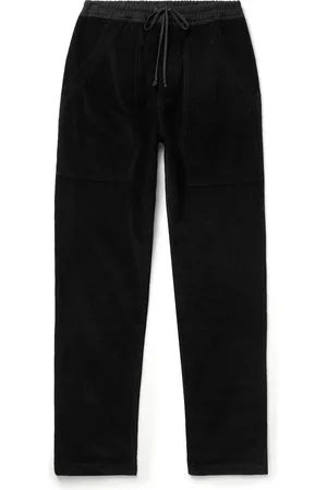 Saint Laurent Slim-Fit Straight-Leg Cotton-Corduroy Drawstring Trousers - Men - - S