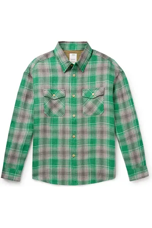 VISVIM Checked Wool and Linen-Blend Flannel Shirt - Men - - 5