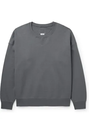 VISVIM Ultimate Jumbo SB Slim-Fit Garment-Dyed Cotton-Blend Jersey Sweatshirt - Men - - 1