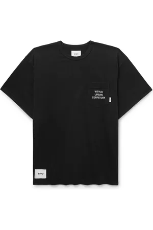 Wtaps Logo-Appliquéd Embroidered Cotton-Blend Jersey T-Shirt - Men - - 2