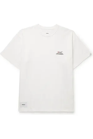 Wtaps Logo-Appliquéd Embroidered Cotton-Jersey T-Shirt - Men - - 2