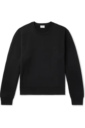 Saint Laurent Logo-Embroidered Cotton-Jersey Sweatshirt - Men - - S