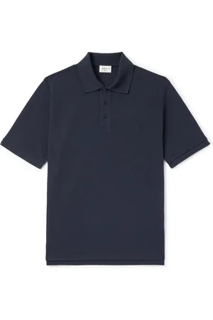 Saint Laurent Logo-Embroidered Cotton-Blend Piqué Polo Shirt - Men - - S