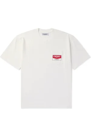 CHERRY LOS ANGELES Garment-Dyed Logo-Print Cotton-Jersey T-Shirt - Men - - XL