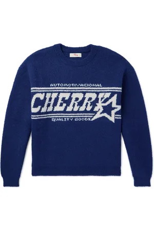 CHERRY LOS ANGELES Jacquard-Knit Alpaca-Blend Sweater - Men - - M