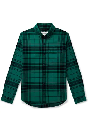 Aztech Loge Peak Shell-Panelled Checked Brushed-Cotton Ski Overshirt - Men - - L