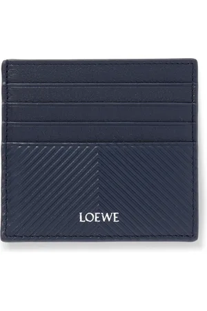 Loewe Logo-Print Debossed Leather Cardholder - Men