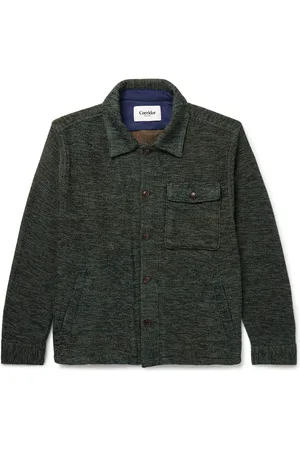 Corridor Jacquard-Knit Cotton-Blend Overshirt - Men - - S