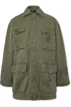 Balenciaga Distressed Cotton-Canvas Coat - Men - - 4