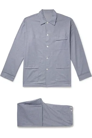 Anderson & Sheppard Puppytooth Brushed-Cotton Pyjama Set - Men - - M