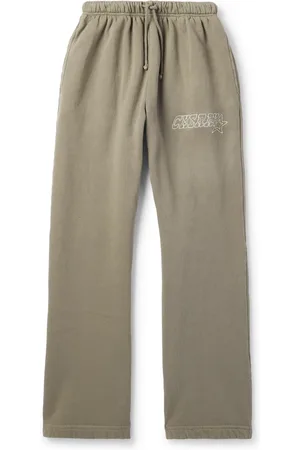CHERRY LOS ANGELES Star Parachute Straight-Leg Logo-Embroidered Cotton-Jersey Sweatpants - Men - - M