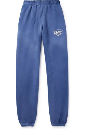 CHERRY LOS ANGELES Horse Power Logo-Embroidered Cotton-Jersey Sweatpants - Men - - M