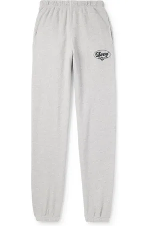 CHERRY LOS ANGELES Horse Power Logo-Embroidered Cotton-Jersey Sweatpants - Men - - M