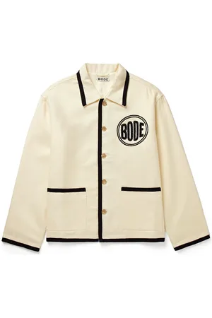 BODE Player Bead-Embellished Felted Wool-Blend Twill Jacket - Men - - S