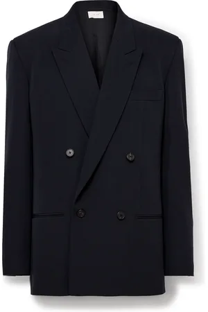 The Row Donnes Double-Breasted Grain de Poudre Virgin Wool Suit Jacket - Men - - UK/US 40