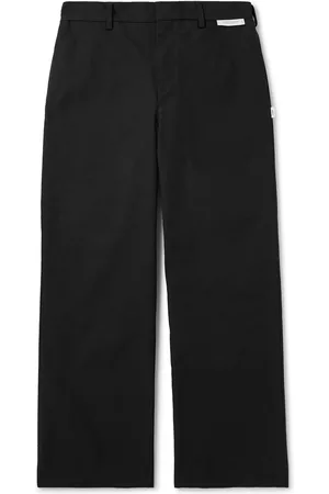 Wtaps Straight-Leg Cropped Logo-Appliquéd Twill Trousers - Men - - 3