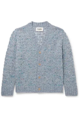 Corridor Raga Space-Dyed Open-Knit Alpaca-Blend Cardigan - Men - - M