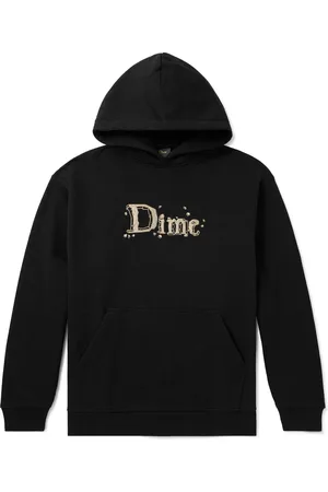 DIME Logo-Embroidered Cotton-Jersey Hoodie - Men - - XXL