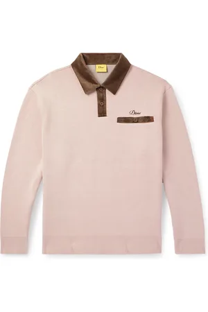 DIME Casino Corduroy-Trimmed Logo-Embroidered Cotton Polo Shirt - Men - - L
