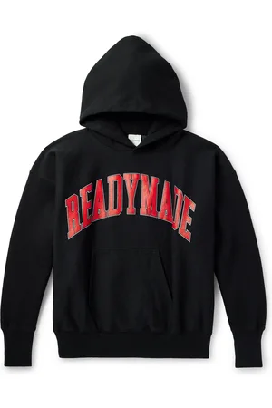 READYMADE Logo-Print Cotton-Blend Jersey Hoodie - Men - - XXL