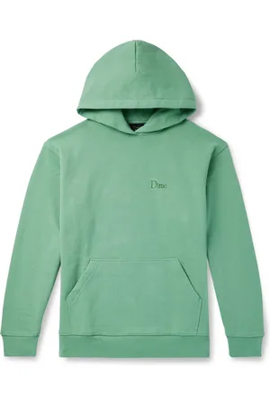 DIME Logo-Embroidered Cotton-Jersey Hoodie - Men - - M