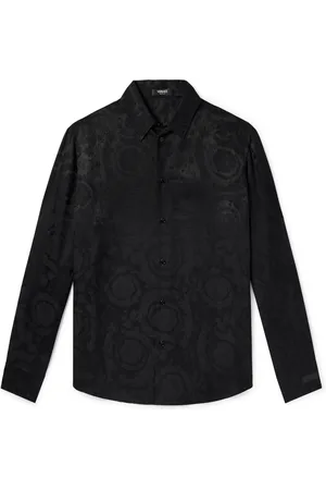 VERSACE Baroque Satin-Jacquard Shirt - Men - - IT 52