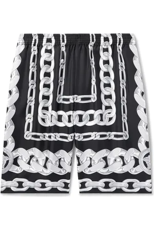 VERSACE Medusa Wide-Leg Printed Silk-Twill Shorts - Men - - IT 48