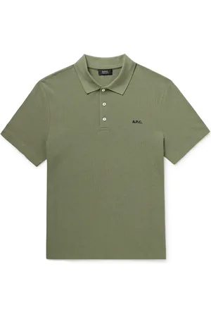 A.P.C. Standard Logo-Embroidered Organic Cotton-Piqué Polo Shirt - Men - - XL
