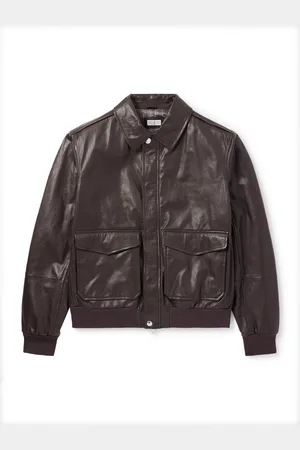 Brunello Cucinelli Leather Bomber Jacket - Men - - XL