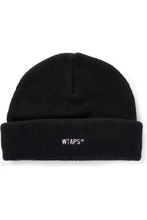 Wtaps Logo-Embroidered Ribbed-Knit Beanie - Men