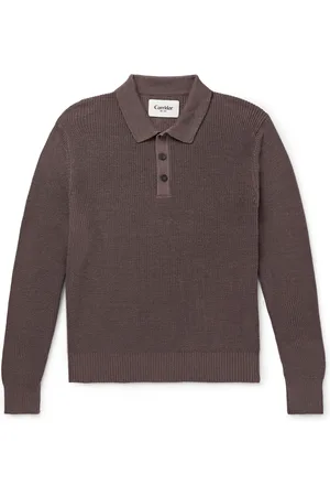 Corridor Ribbed Organic Mercerised Cotton Polo Shirt - Men - - L