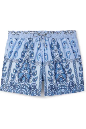 Etro Straight-Leg Mid-Length Paisley-Print Swim Shorts - Men - - L