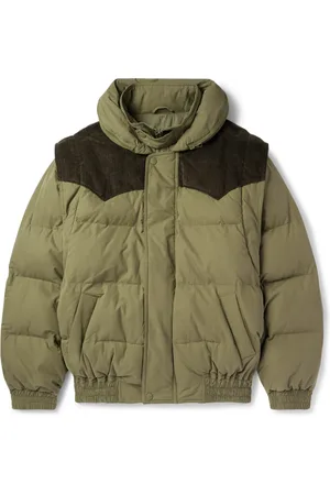 Isabel Marant Yuri Quilted Corduroy-Trimmed Cotton-Blend Hooded Jacket - Men - - XL