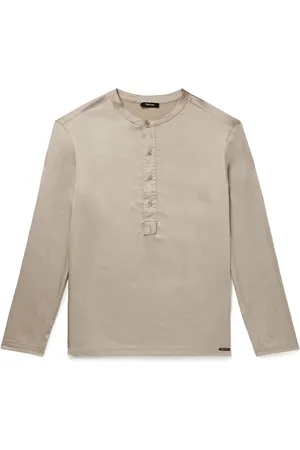 Tom Ford Stretch-Silk Satin Henley Pyjama Top - Men - - XL
