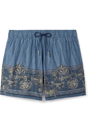 Etro Straight-Leg Mid-Length Paisley-Print Swim Shorts - Men - - S