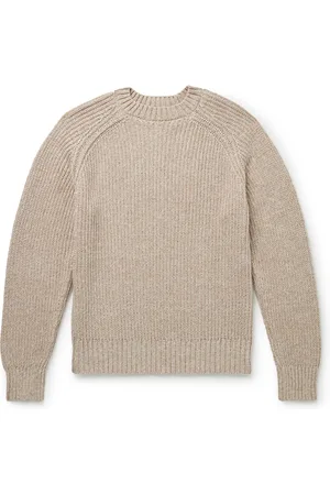 OFFICINE GENERALE Ray Ribbed Organic Cotton Sweater - Men - - XS
