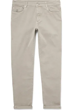 Brunello Cucinelli Slim-Fit Straight-Leg Logo-Embroidered Jeans - Men - - IT 56