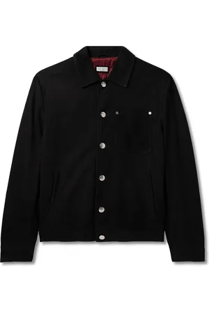 Brunello Cucinelli Nubuck Trucker Jacket - Men - - L