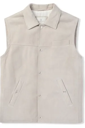 Brunello Cucinelli Suede Gilet - Men - - L
